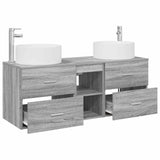 Bathroom Furniture Set 3 pcs Grey Sonoma 49.5 x 44.5 x 65.5 cm 3405952