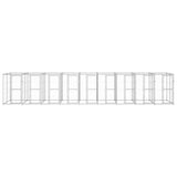 Outdoor Dog Kennel Galvanised Steel 21.78 m 3082289