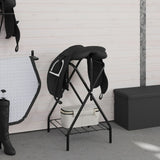 Saddle Rack Foldable Freestanding Black Iron 172440