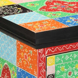 Bedside Cabinet 2 pcs Multicolour 40x35x45 cm Solid Wood Mango 4017563