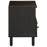 TV Cabinet Black 70x33x46 cm Solid Wood Mango 356820