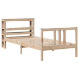 Bed Frame with Headboard without Mattress 90x190 cm Single 3305955