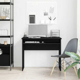 Desk Black Oak 90x50x74 cm Engineered Wood 862476