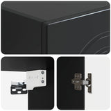 Wall-Mounted Cabinet Black 33 x 34.5 x 90 cm Engineered Wood 898076