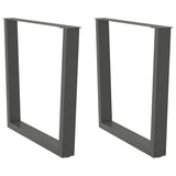 Dining Table Legs V-Shape 2 pcs Anthracite 90x cm Steel 4012654