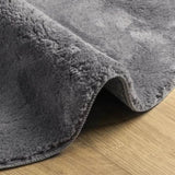 Rug HUARTE Short Pile Soft and Washable Anthracite 200 cm 375012