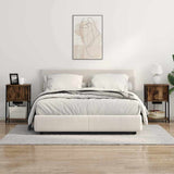 Bedside Cabinet Smoked Oak 38 x 31 x 61 cm Engineered Wood 859454