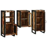 Bathroom Furniture Set 3 pcs Multicolour Solid Reclaimed Wood 3305705
