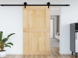 Door NARVIK Natural 95 x 210 cm Solid Pine Wood 42047092