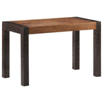 ZNTS Dining Table 120x60x76 cm Solid Rough Mango Wood 289653