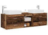 Bathroom Cabinet Set 3 pcs Old Wood 49.5 x 41 x 63 cm 3405825