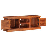 TV Cabinet with Doors 112x30x40 cm Solid Wood Acacia 354986