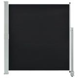 Patio Retractable Side Awning 140 x 300 cm Black 45190