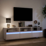 TV Wall Cabinet with LED White 180x31x45 cm 3307940