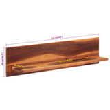 Wall Shelves 2 pcs 112x20x26 cm Solid Wood Acacia 356248