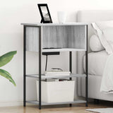 Bedside Cabinet Grey Sonoma 55 x 31 x 76 cm Engineered Wood 859503