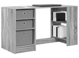 Desk with Drawer Grey Sonoma 100 x 40 x 75 cm Engineered Wood 8000457
