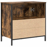 Bathroom Basin Cabinet Smoked Oak 60x34.5x60 cm 861894