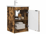 Bathroom Vanity with Sink Smoked Oak 42 x 40 x 84.5 cm 890089