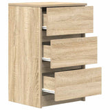 Bedside Cabinets with 3 Drawers 2 pcs Sonoma Oak 39x35x65 cm 861342