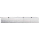 Raised Garden Bed Silver 400 x 40 x 55 cm galvanized 8006280