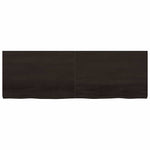 Table Top Dark Brown 180x60x cm Treated Solid Wood Oak 3156457