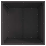 Fire Pit Black 50 x 50 x 38 cm Steel 858942