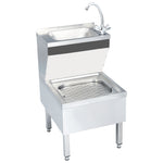 Commercial Hand Wash Sink with Faucet Freestanding Stainless Steel 51116