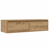 TV Cabinet with LED Lights Artisan Oak 100X35.5x25 cm 860246