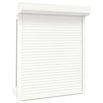 ZNTS Roller Shutter Aluminium 110x130 cm White 144970