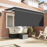 Retractable Awning Anthracite 300 x 200 cm Fabric 3329513