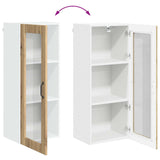 Wall Glass Cabinet LUCCA Artisan Oak 40 x 31 x 100 cm 885104