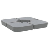 4 Piece Parasol Base Set for Cross Stand Parasol 100 kg PP 847447