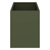 Garden Planter Olive green 50 x 32 x 40 cm Cold-rolled Steel 876353