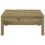 Garden Sofa 3-Seater with Footstool Impregnated Wood Pine 838060