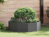 Planter Black 90 x 90 x 35 cm Steel 883731