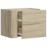 ZNTS Wall-mounted Bedside Cabinets 2 pcs Sonoma Oak 45x30x35 cm 848330