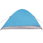 ZNTS Camping Tent Dome 4-Person Blue Waterproof 94647