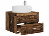 Wall-Mounted Sink Vanity Old Wood 49.5 x 44.5 x 66 cm 890316