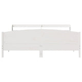 Bed Frame without Mattress White 180x200 cm Super King Solid Wood Pine 3306958