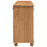 Chest of Drawer ASKIM Brown 79 x 40 x 133.5 cm Solid Pine Wood 4105427