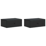 Bedside Cabinet 2 pcs Black 49 x 34.5 x 20 cm Engineered Wood 897938