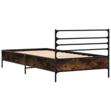 Bed Frame without Mattress Smoked Oak 90x200 cm 845584