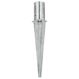 Ground Spikes 6 pcs Silver 8x61 cm Galvanised Steel 145430