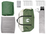 Cabin Tent with Roof Green 8-Person Polyester and Steel 42028575