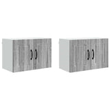 Wall Cabinet PORTO 2 pcs Grey Sonoma 60 x 31 x 40 cm 885278