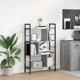 Bookshelf Grey Sonoma 75 x 30 x 123.5 cm Engineered Wood 883967