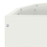 Planter White 60 x 30 x 50 cm Steel 883718