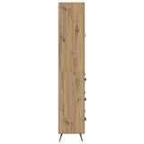 Highboard Cabinet with Shelf 2 pcs Artisan Oak Engineered Wood 3415844