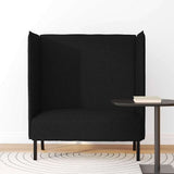 Highback Sofa Black 109 x 56 x 121 cm Fabric 42010834